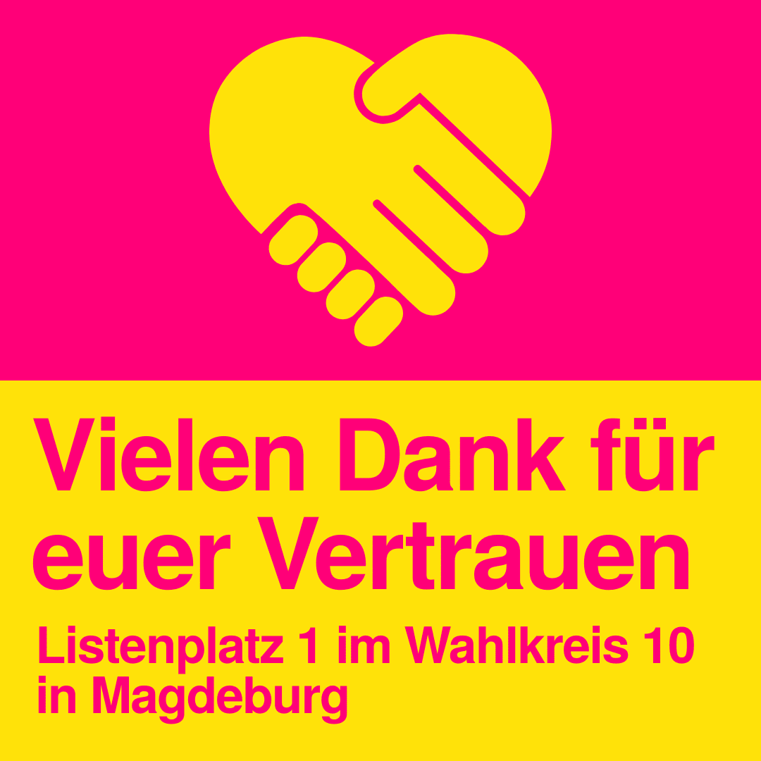 Spitzenkandidat im Wahlkreis 10 Magdeburg